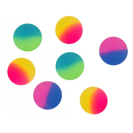 Bola saltitante multicolorida