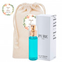 Perfume feminino em bolsa de algodão personalizada para mais detalhes