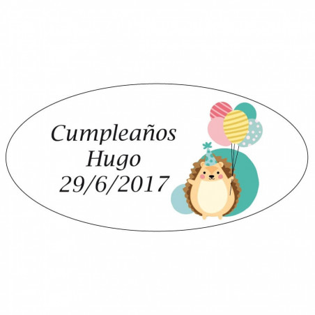 Marcadores fluorescentes com adesivos de aniversário personalizados