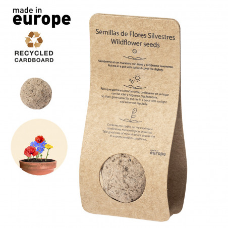 Chocolate de semente de flor silvestre personalizado para mais detalhes