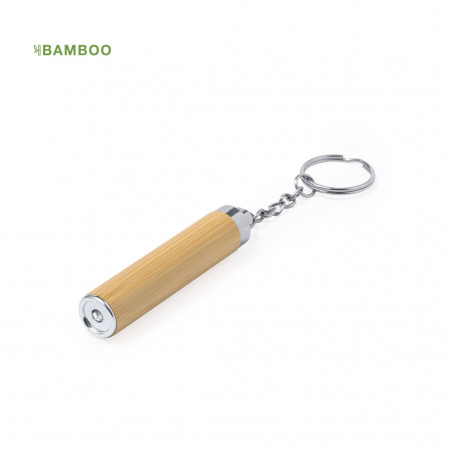 Chaveiro de lanterna de bambu em envelope kraft personalizado para lembrancinhas de casamento