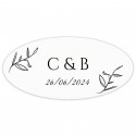 Marcador de página de bambu personalizado para detalhes