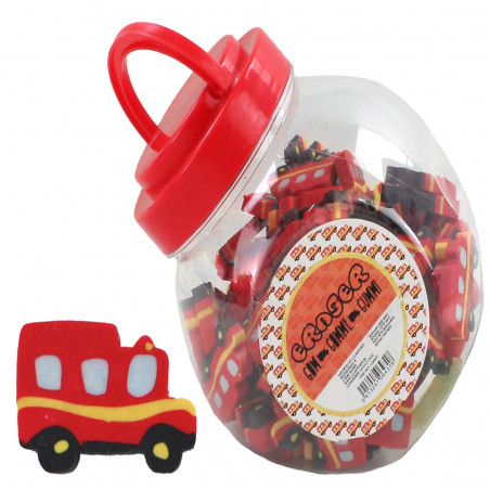 Lápis de leão com borracha e pirulito apresentado em bolsa transparente com fecho para detalhes