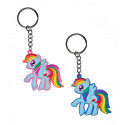 Chaveiro de pony com crina colorida