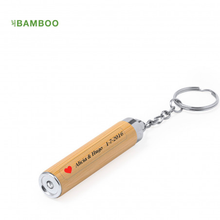 Chaveiro de lanterna de bambu personalizado para detalhes