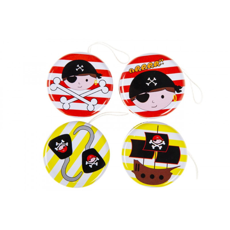 Yoyo de metal com designs de piratas