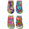 Caderneta com design de chinelo