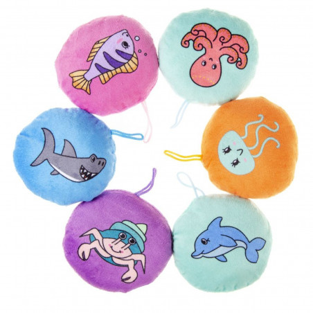 Mini almofada de pelúcia de animais marinhos