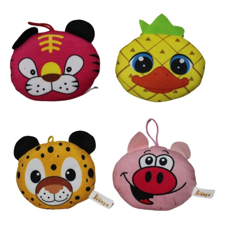 Mini almofada de pelúcia de animais