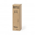 Botelha de cristal com tampa de bambu personalizada para detalhes