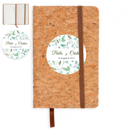 Bloco de notas ecológico personalizado para detalhes