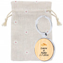 Chaveiro de bambu metálico personalizado para lembrancinhas de casamentos