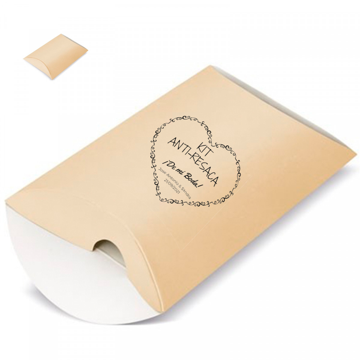 Caixa kraft personalizada com adesivo
