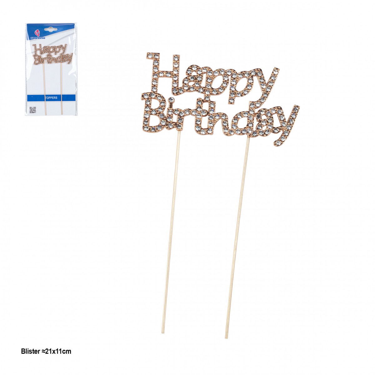 Topper para aniversário brilhante