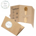 Sementes de flores silvestres em palitos para plantio com adesivos personalizáveis para presentear.