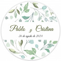Dispensador de copos de shot com cartão e caixa personalizada para casamento