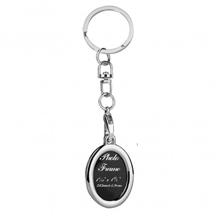 Chaveiro oval com foto