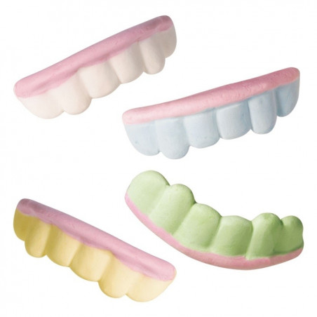 Pote de doces para dentadura de Halloween com adesivo personalizável