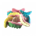 Pote de doces para dentadura de Halloween com adesivo personalizável