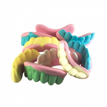 Pote de doces para dentadura de Halloween com adesivo personalizável