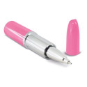Caneta e gloss labial em formato rosa com estojo personalizado para casamento