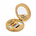 Kit de costura de bambu com adesivo herbal personalizável de 5 cm para detalhes