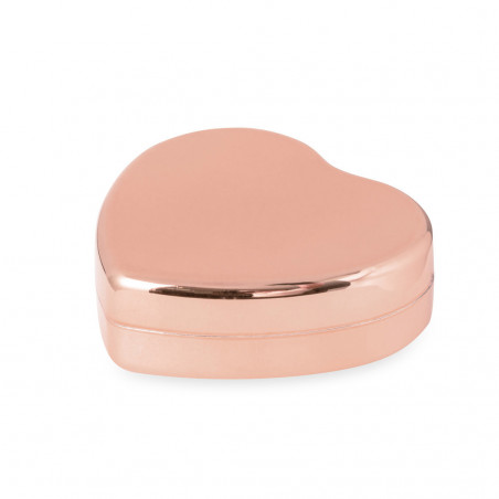 Bálsamo labial com formato de coração em embalagem kraft com adesivo minimalista personalizado para detalhes
