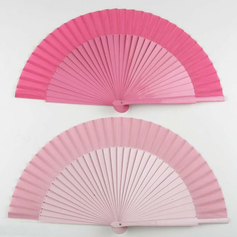 Fãs rosa claro
