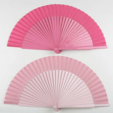 Fãs rosa claro