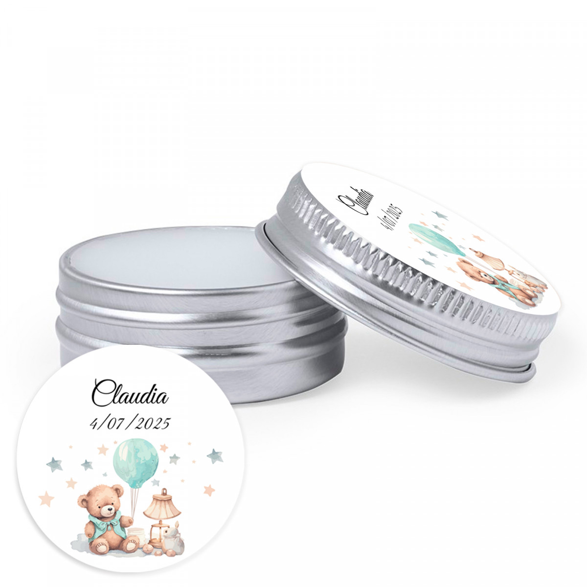 Protetor labial personalizado para lembrancinhas de batizado