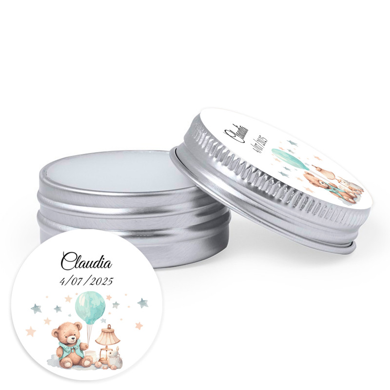 Protetor labial personalizado para lembrancinhas de batizado