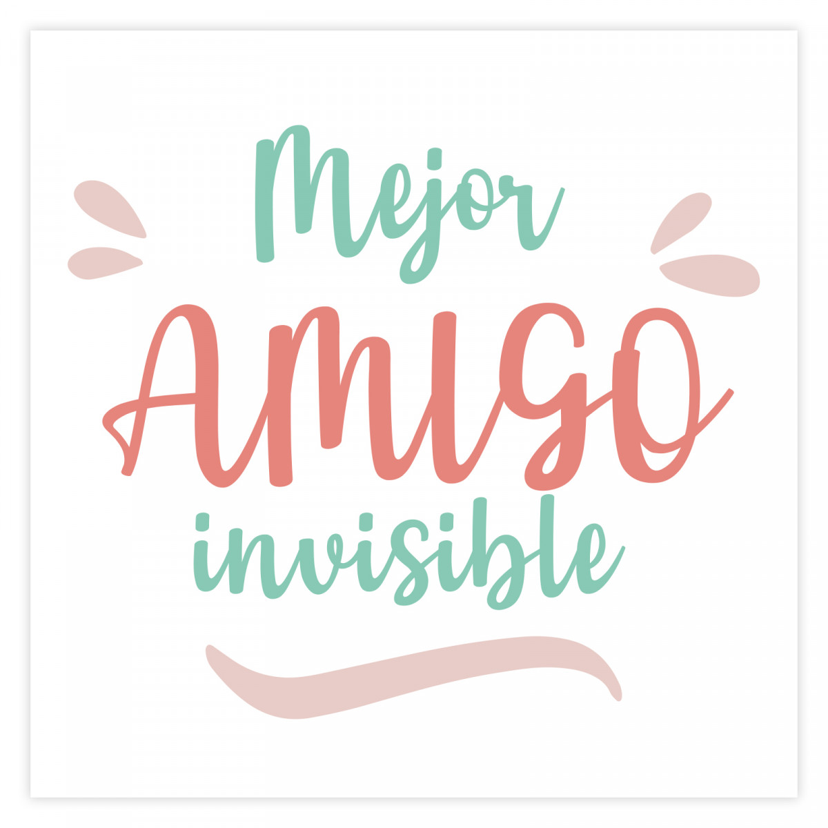 Adesivos editáveis 5x5 adaptáveis para personalizar detalhes de eventos com fontes nas cores turquesa e avermelhado.