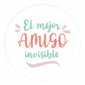 Adesivos editáveis de 3cm adaptáveis para personalizar detalhes de eventos com fontes nas cores turquesa e avermelhada
