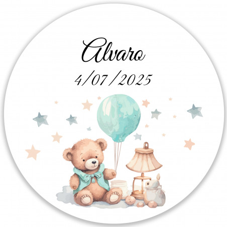 Bloco de notas adesivas personalizado para lembrancinhas de batizado