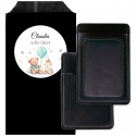 Porta-cartão envelope kraft personalizado para lembrancinhas de batizado