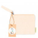 Bolsa com tag personalizada para pendurar com detalhes de batizado