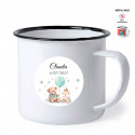 Caneca vintage personalizada para detalhes de batizados