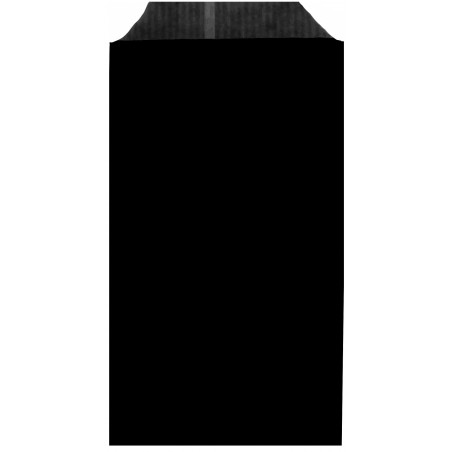 Pulseira de couro e adornos prateados em envelope preto com adesivo personalizado de iniciais para eventos