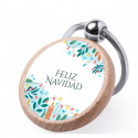 Chaveiro de madeira para presentear no Natal em bares
