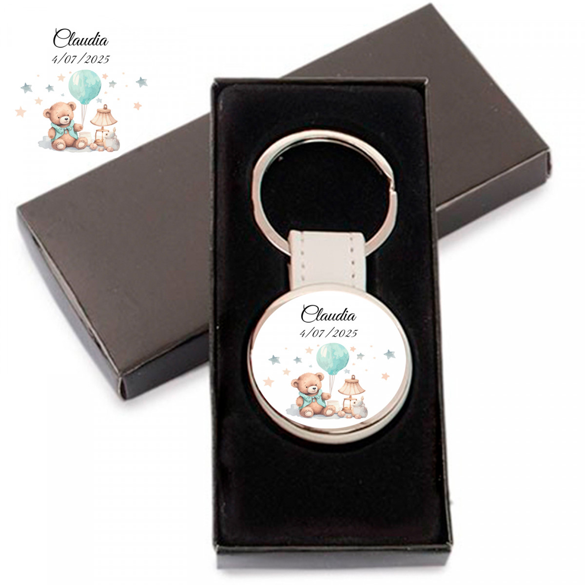 Chaveiro personalizado para detalhes de batizado