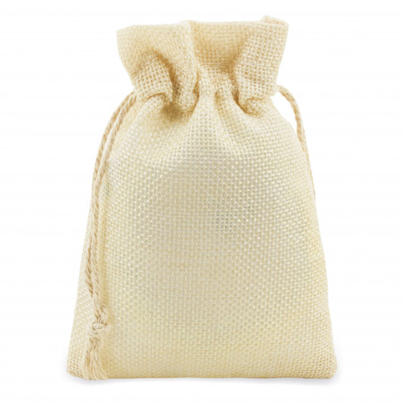 Espelho de mão de bambu com bolsa para detalhe natalino
