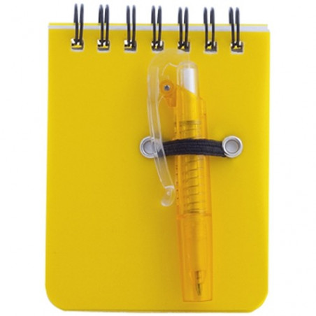Caderno com caneta personalizada com adesivo do Mickey e amigos para aniversário