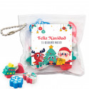 Borracha de Natal em estojo personalizado para lembrancinhas