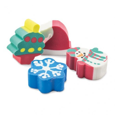 Borracha de Natal em estojo personalizado para lembrancinhas
