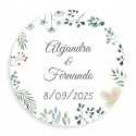 Vela em caixa prata com adesivo herbal 5 cm personalizado para detalhes