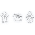 Adornos de natal para colorir com lápis de cor em caixa personalizada