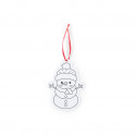 Adornos de natal para colorir com lápis de cor em caixa personalizada