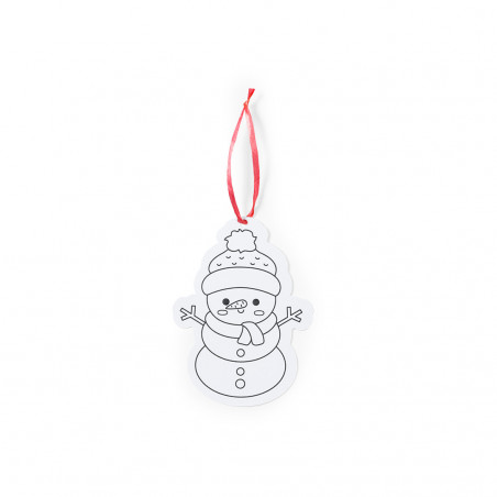 Adornos de natal para colorir com lápis de cor em caixa personalizada