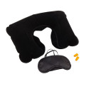 Conjunto de viagem na cor preta com adesivo minimalista personalizável para casamentos