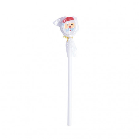 Pulseira enrolável de rena e lápis do papai noel em bolsa personalizada de natal